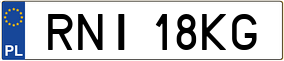 Trailer License Plate